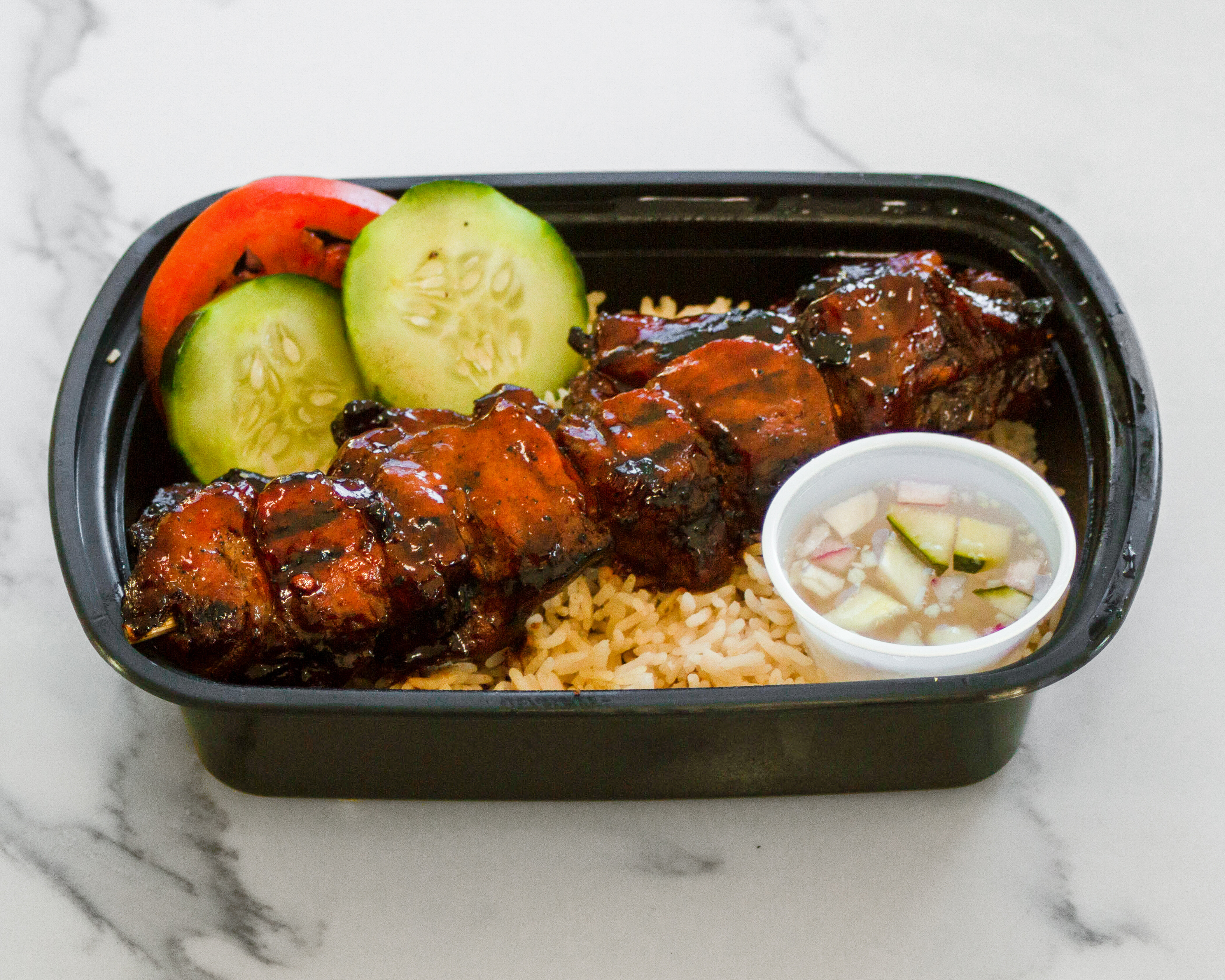 Order Pork BBQ Meal Special food online from Zul Cafe & Grill store, Norwalk on bringmethat.com
