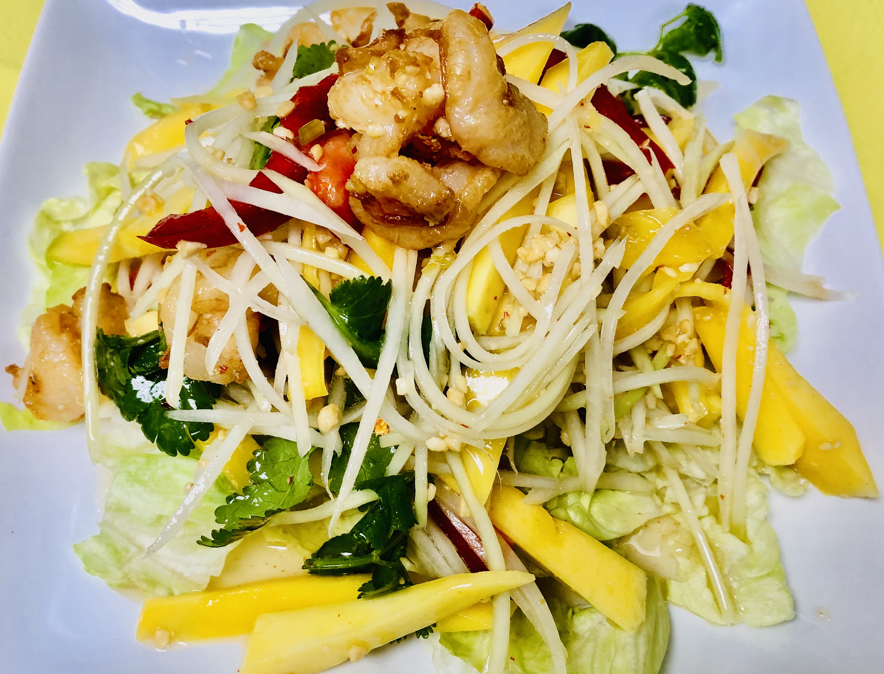 Order Grilled Shrimp with Mango Salad food online from Diamond Thai store, Somerset on bringmethat.com