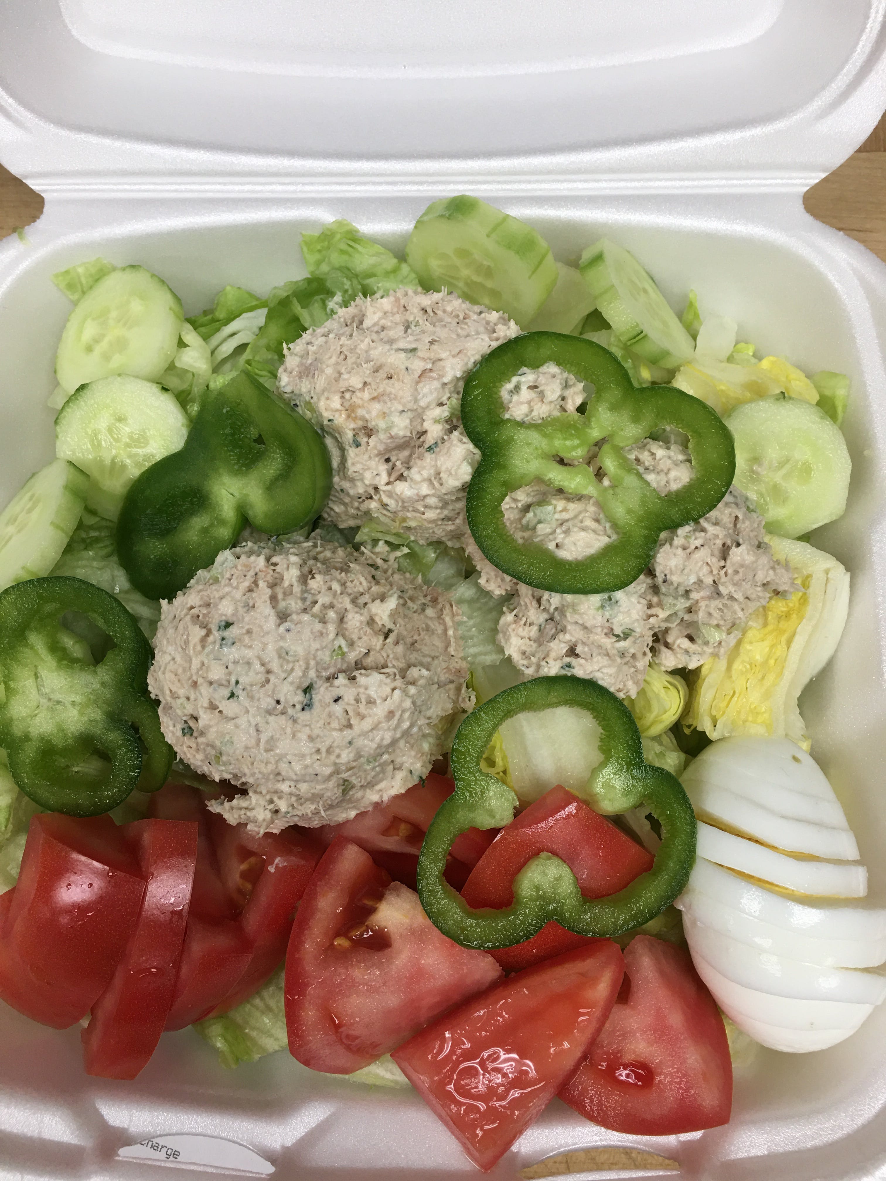 Order Tuna Salad - Salad food online from New Tiny's Grill store, Media on bringmethat.com