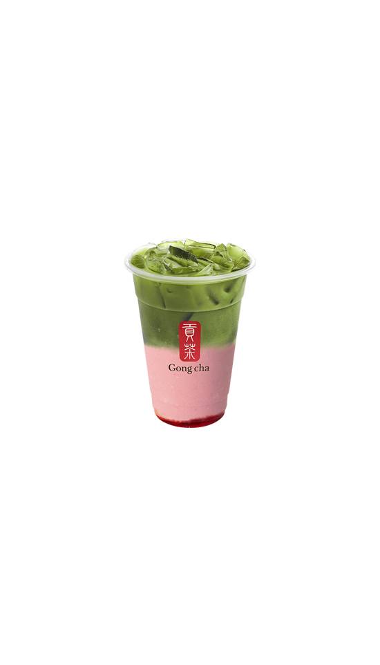 Order Strawberry Matcha Latte food online from Gong Cha store, Palisades Park on bringmethat.com