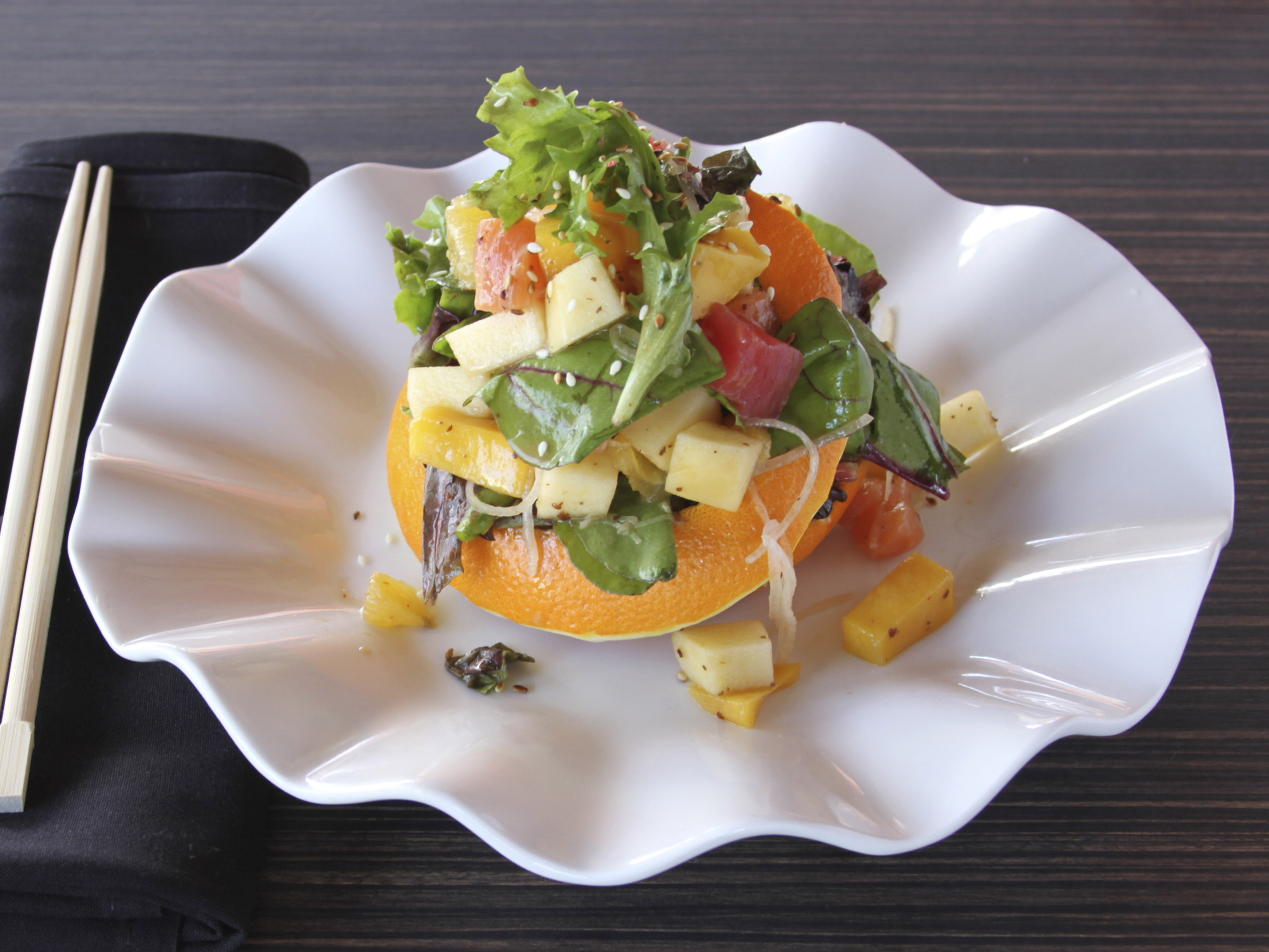 Order Tropical Sashimi Salad food online from Takumi Japanese Restaurant store, Albuquerque on bringmethat.com