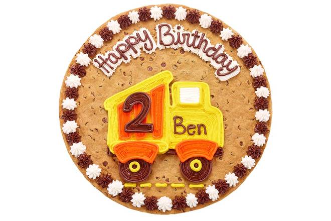 Order Happy Birthday Dump Truck B1036 food online from Great American Cookies store, Dallas County on bringmethat.com