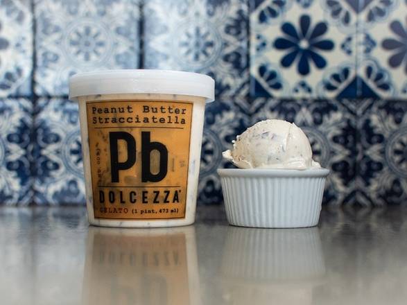Order Peanut Butter Stracciatella Pint food online from Dolcezza store, Bethesda on bringmethat.com