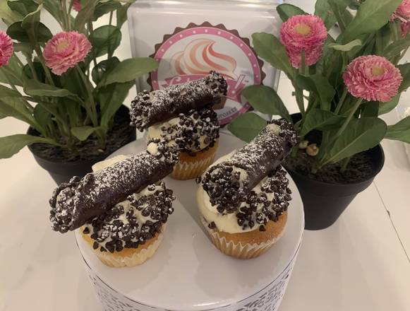 Order Cannoli Cupcake food online from Caked Up Cafe store, New City on bringmethat.com