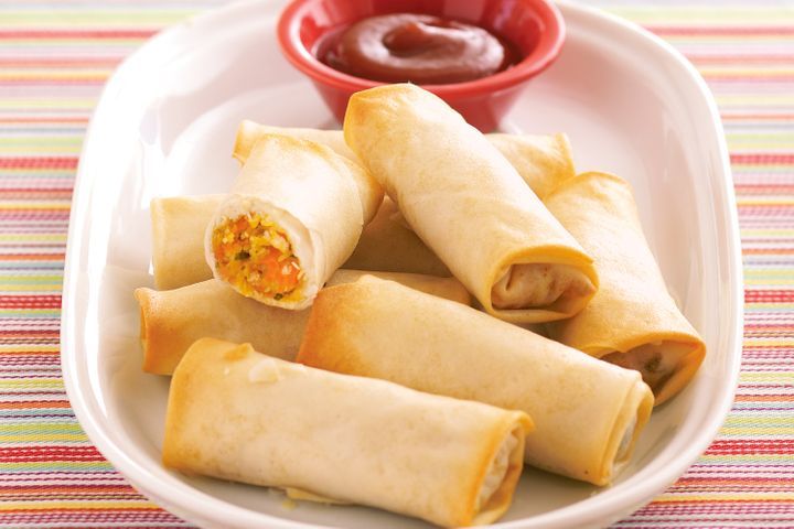 Order 5 Mini Spring Rolls food online from Okinawa Asian Bistro store, Yorktown Heights on bringmethat.com