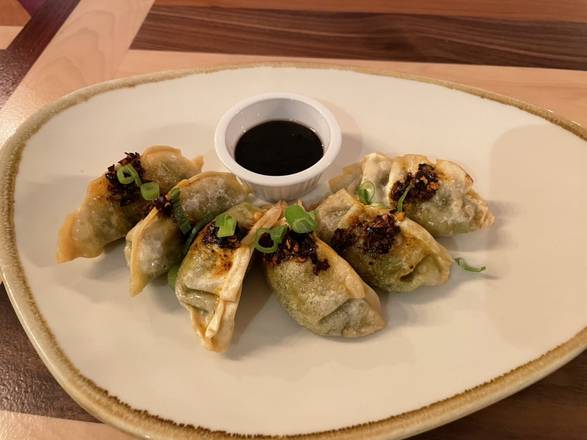 Order Hot Oil Veggie Dumpling food online from Blue Orchid Pan Asian Cuisine store, New Haven on bringmethat.com