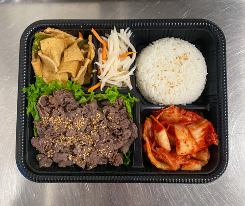 Order Bulgogi  (Marinated Ribeye Beef) food online from Beque Korean Grill store, Santa Clara on bringmethat.com