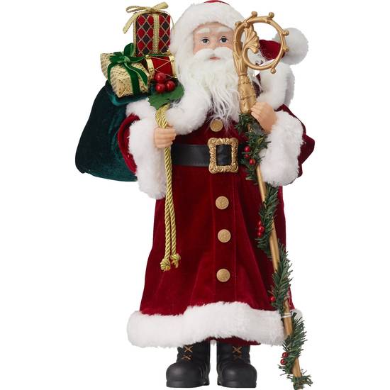 Order Merry Brite 18" Santa with Staff and Gift Bag food online from CVS store, Worcester on bringmethat.com