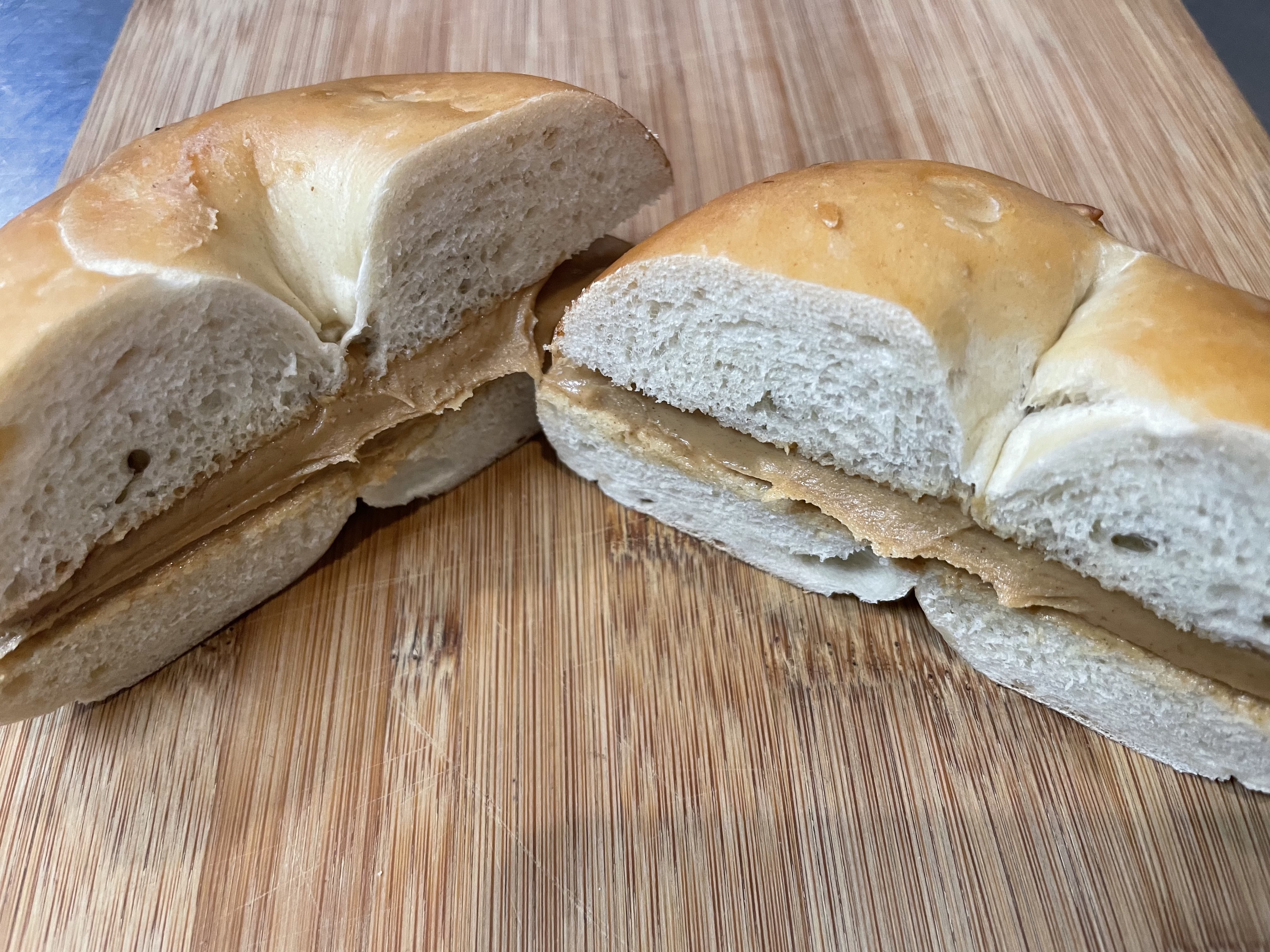 Order Bagel with Peanut Butter food online from Yardley Bagel Cafe store, Yardley on bringmethat.com