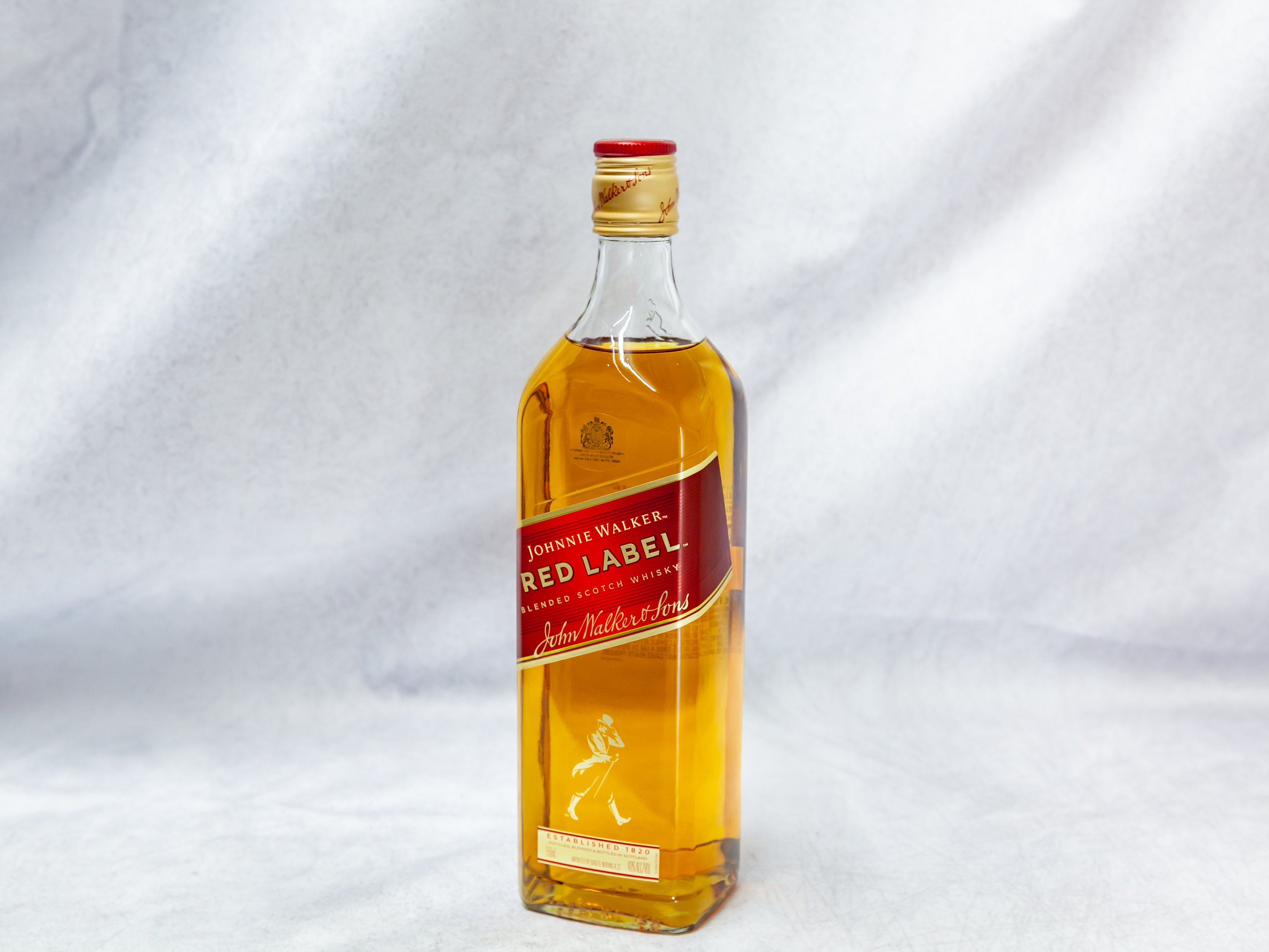 Order 750 ml. Johnnie walker Red Label Scotch Whiskey Proof: 80 food online from Gallaghers Drive-In Liquor store, Oakland on bringmethat.com