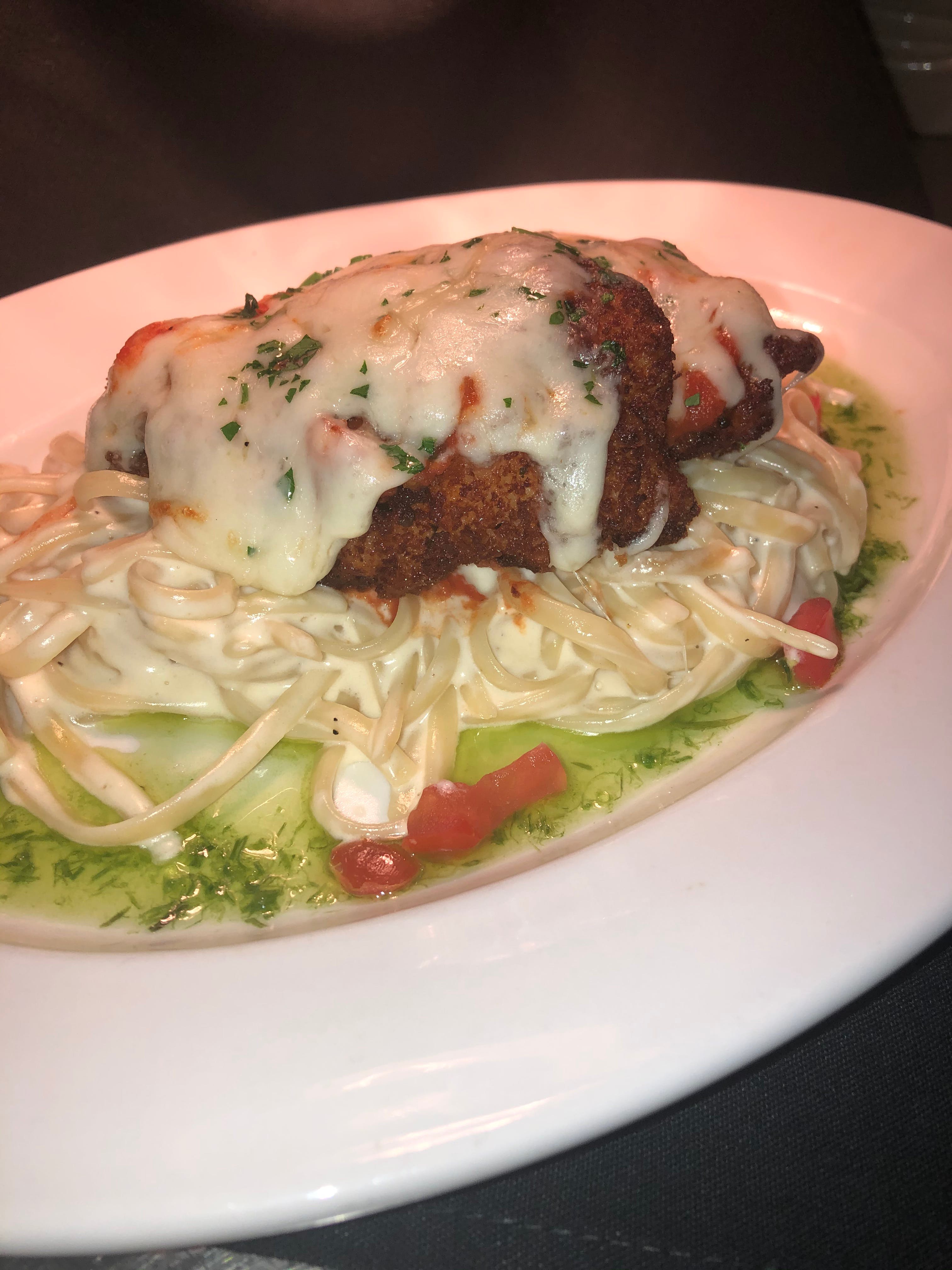 Order Chicken Milanese - Entree food online from Martini Italian Bistro store, Louisville on bringmethat.com