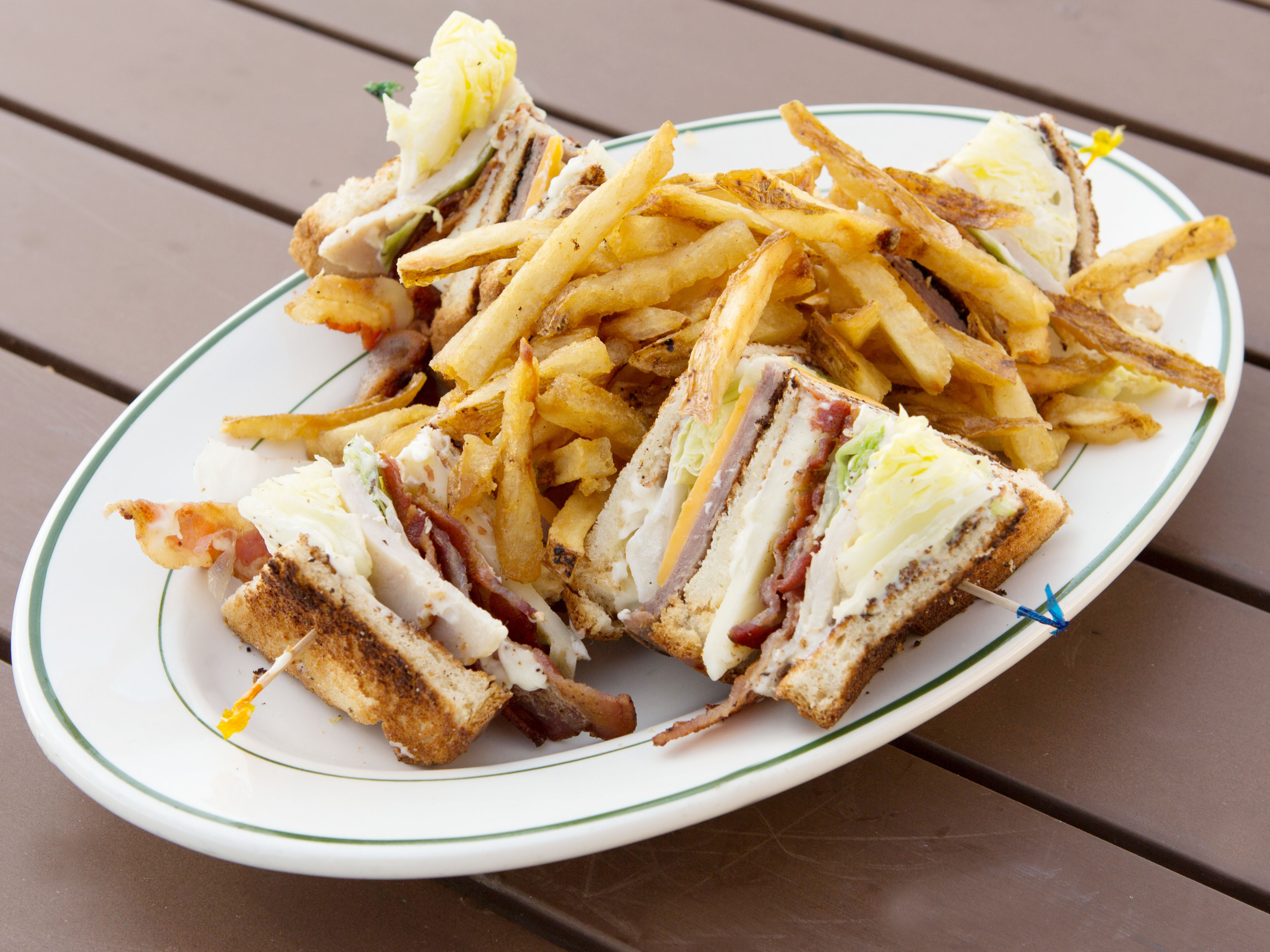 Order Classic Club Sandwich food online from Burger Construction Company store, Escondido on bringmethat.com