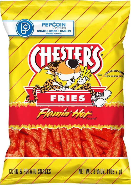 Order Chester's Fries Flamin' Hot Flavored (3.625 oz) food online from Rite Aid store, Yamhill County on bringmethat.com