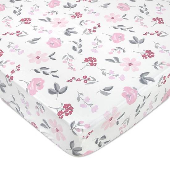 Order Wendy Bellissimo™ Mix & Match Wildflowers Crib Sheet in Creme food online from Bed Bath & Beyond store, Lancaster on bringmethat.com