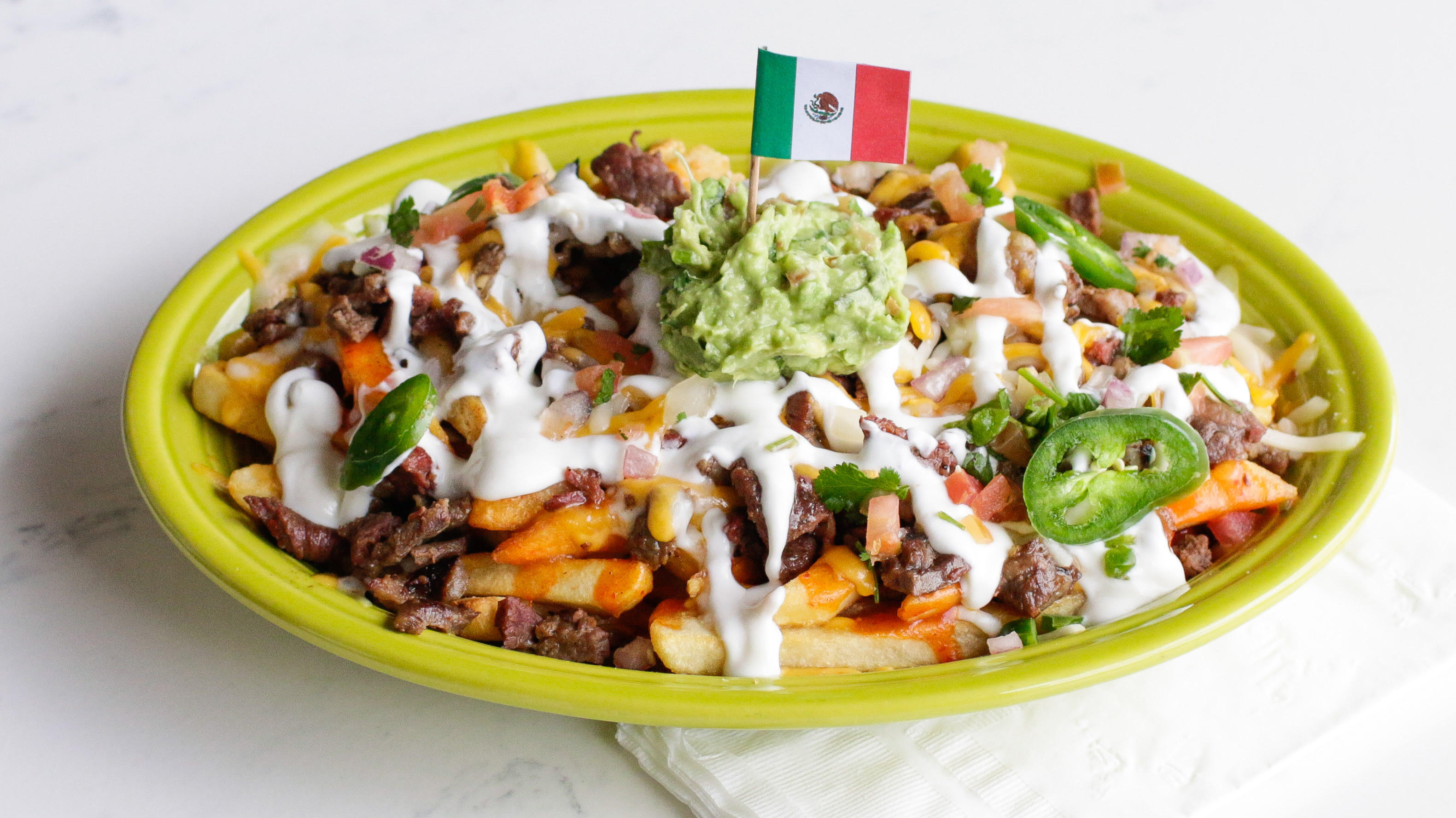 Order Nacho Fries Special food online from Rods Tacos store, Los Angeles on bringmethat.com