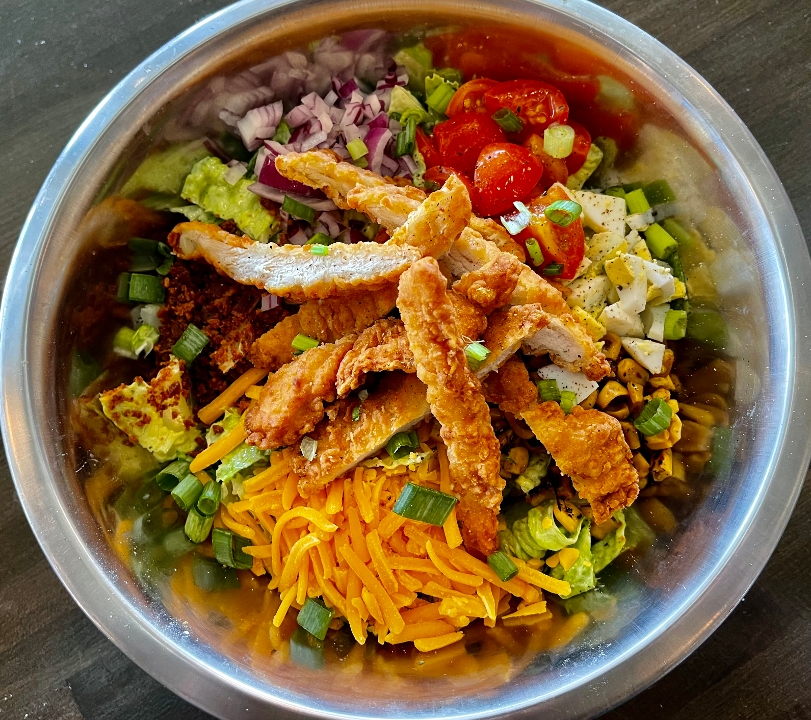 Order *CRISPY CHIX COBB food online from The Grind Burger Bar store, The Colony on bringmethat.com