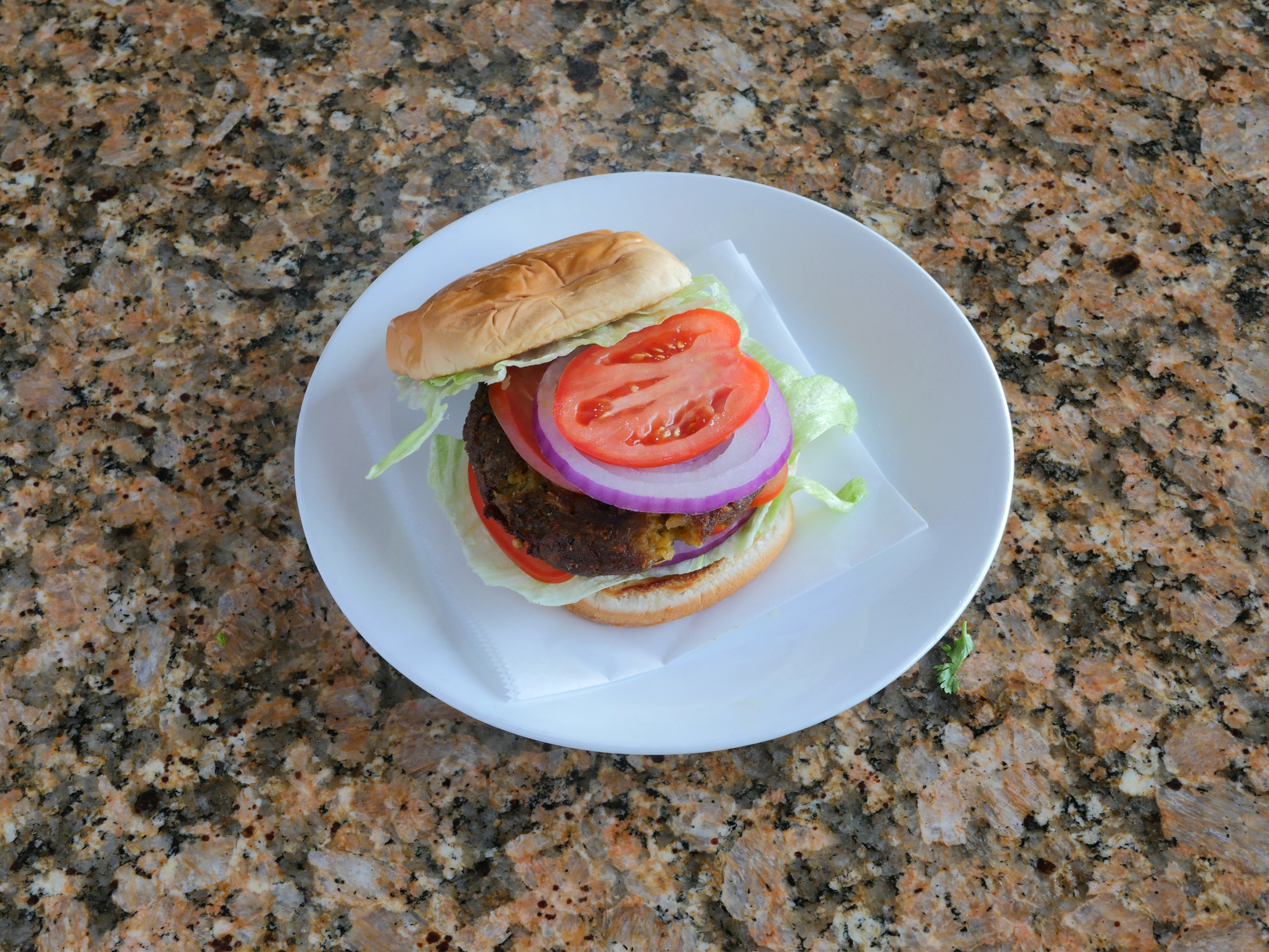 Order Healing House Special Veggie Burger food online from Healing Cafe store, Chandler on bringmethat.com