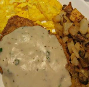 Order Country Fried Steak & Eggs food online from Cafe 50's (west la) store, Los Angeles on bringmethat.com