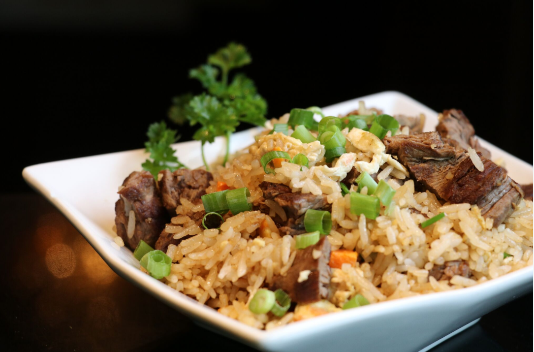Order Beef Fried Rice food online from Sushi Sakura Express store, Houston on bringmethat.com