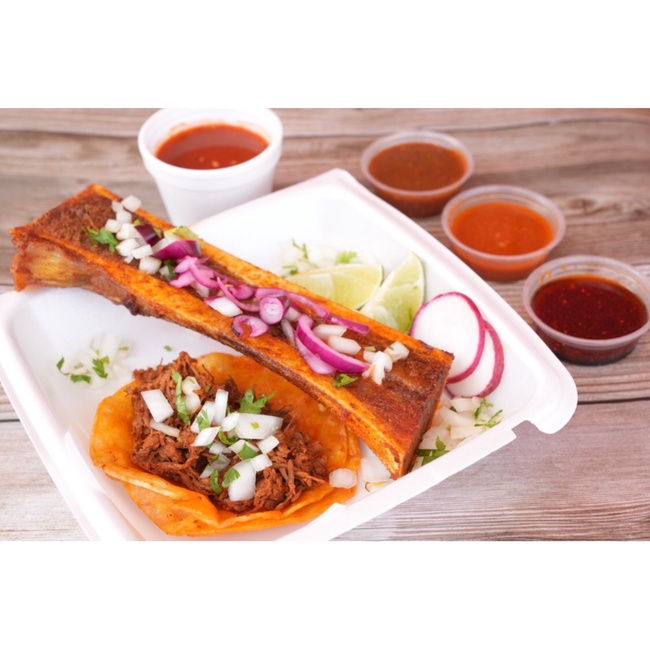 Order Huesi-Taco food online from Pepe Red Tacos store, Harbor City on bringmethat.com