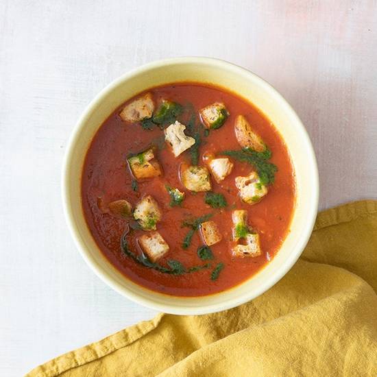 Order roasted tomato soup - cup food online from Tender Greens store, Irvine on bringmethat.com