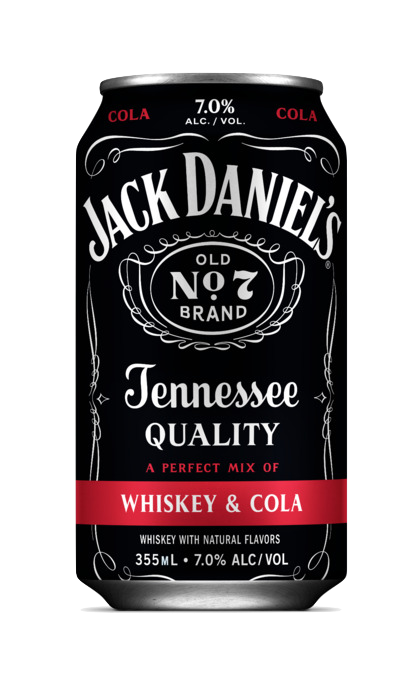 Order Jack Daniels Whiskey and Cola 355 ml. food online from Village Wine & Spirits store, Ventura on bringmethat.com