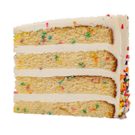 Order Carlo's Bakery Confetti Cake Slice food online from Go Burger store, Mount Sinai on bringmethat.com