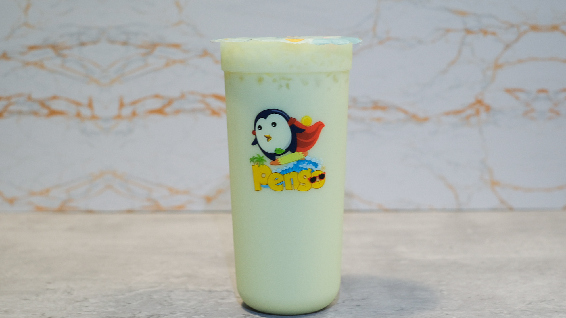 Order Honeydew Milk Tea food online from Pengo Drink Station store, Lake Forest on bringmethat.com
