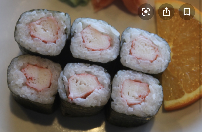 Order 67. Kani Roll 蟹柳卷 food online from Tengu Sushi store, Newport on bringmethat.com