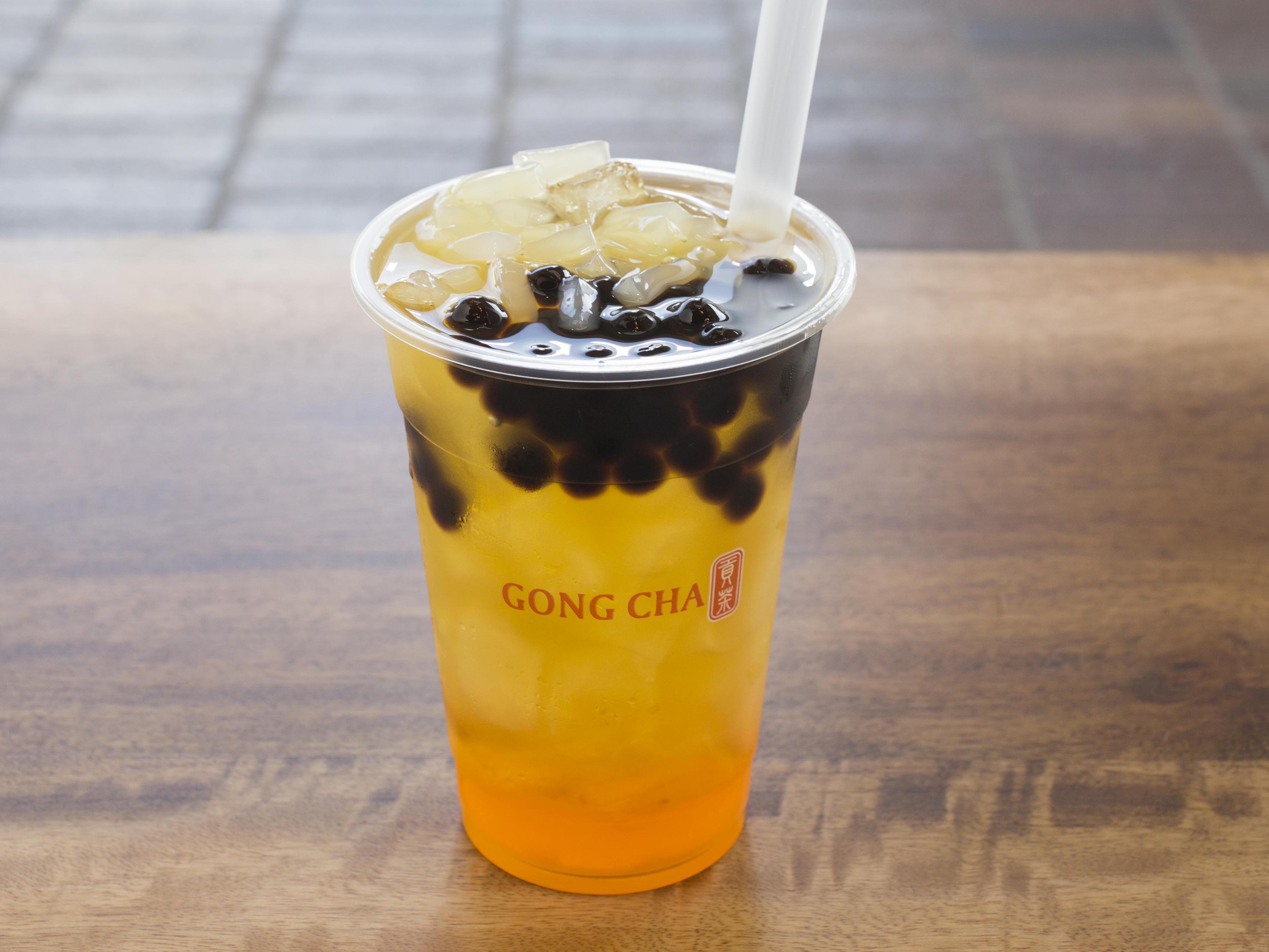 Order QQ Passion Fruit Green Tea food online from Gong Cha store, San Diego on bringmethat.com