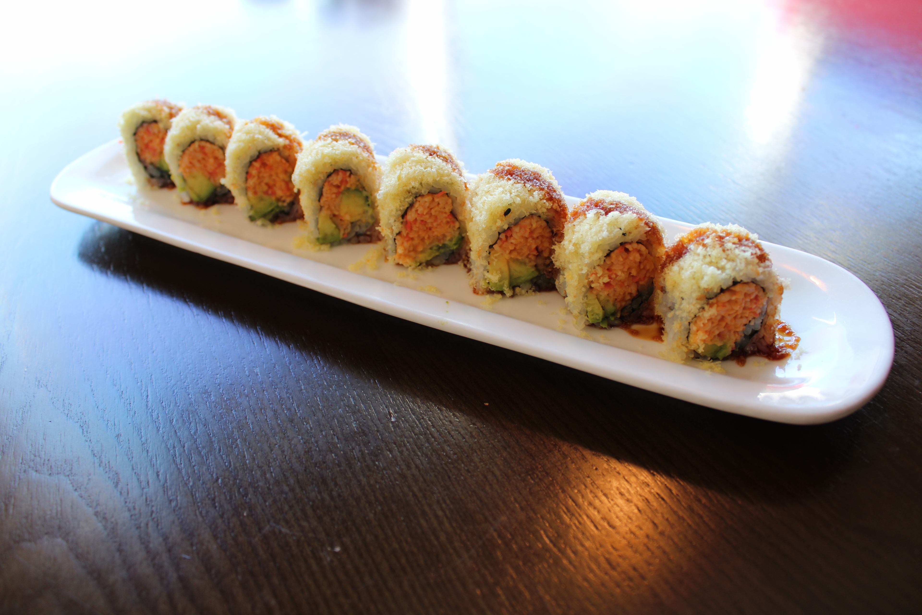 Order Crunch Roll(8pcs) food online from Sushi Snob store, Jacksonville on bringmethat.com
