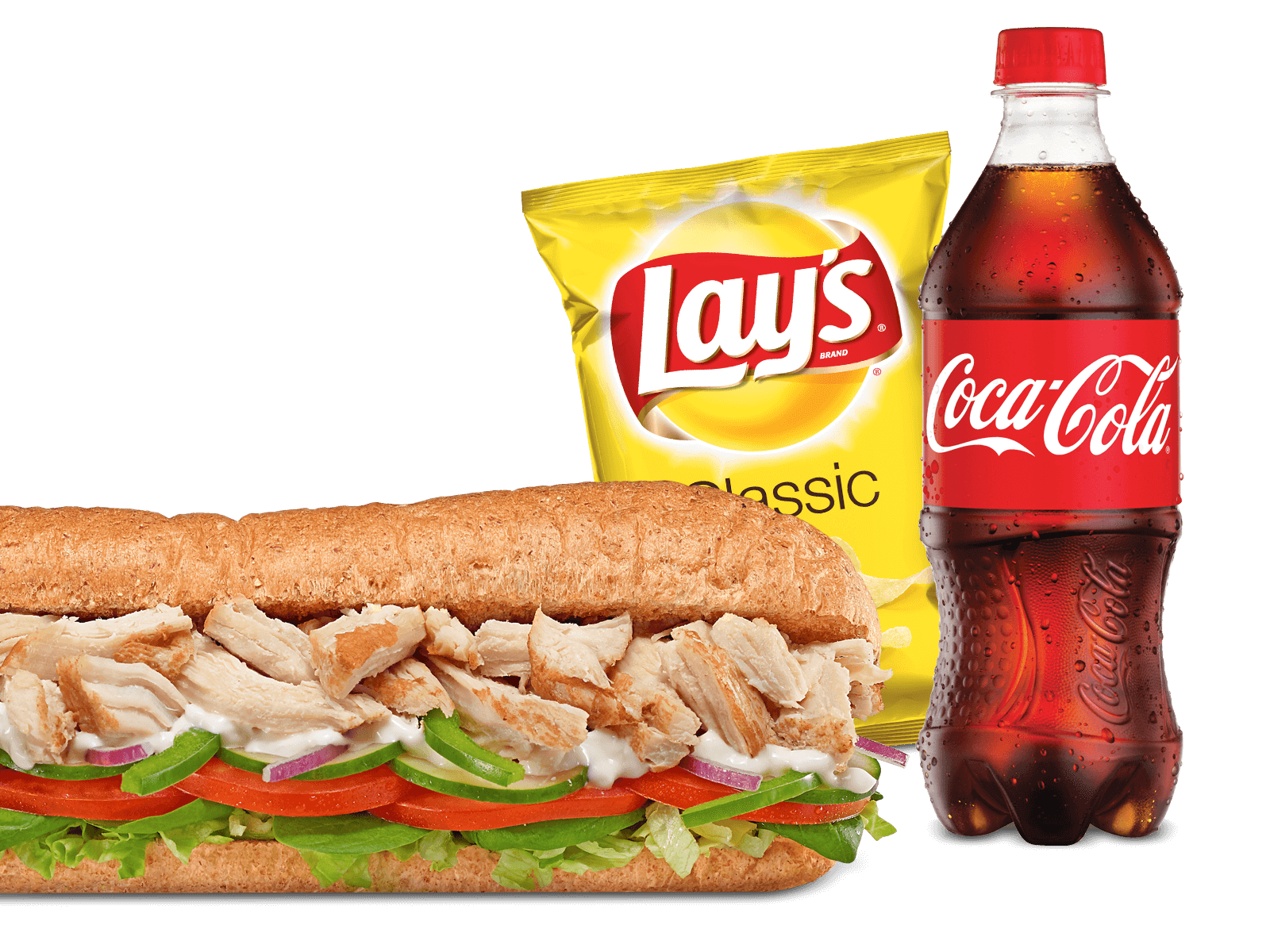 Order Rotisserie-Style Chicken Sandwich Combo food online from SUBWAY® store, Hercules on bringmethat.com