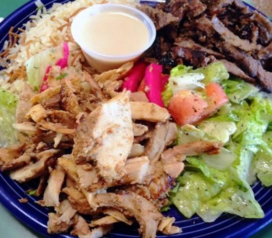 Order Mixed Shawarma food online from Sunnin Lebanese Cafe store, Los Angeles on bringmethat.com