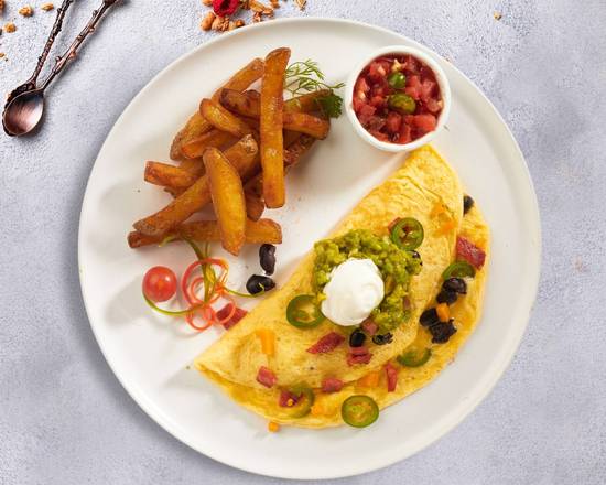 Order Mexican Omelette  food online from The Breakfast Grubbery store, Davison on bringmethat.com
