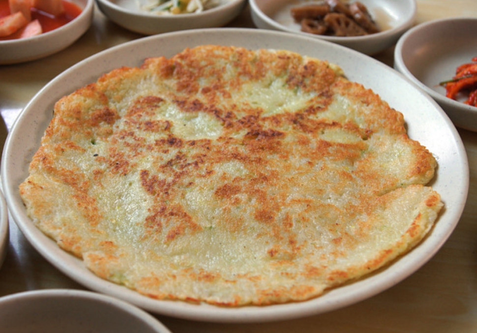 Order 14. Potato Pancake food online from Sisters Korean Kitchen store, Cerritos on bringmethat.com