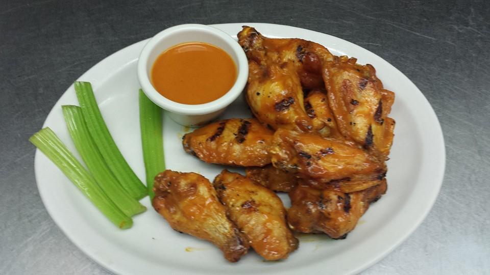 Order 10 PIECE UN-BREADED WINGS food online from V.I.P's Corner Bar & Grill store, Moline on bringmethat.com