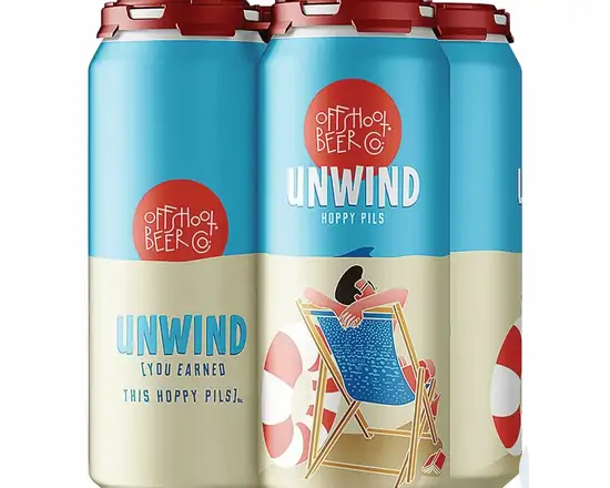 Order Offshoot Beer Co, Pilsner Unwind Hoppy Pils, 7.2 % abv 4pk, 12 Fl Oz Cans… food online from Sousa Wines & Liquors store, Mountain View on bringmethat.com