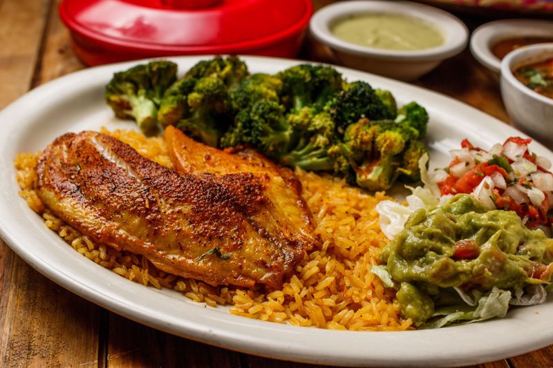 Order Tilapia & Broccoli (Large) food online from Cilantro Mexican Grill store, Houston on bringmethat.com