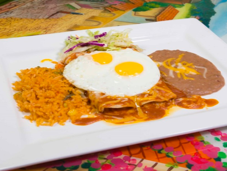 Order Enchiladas Sunrise food online from Anaya Fresh Mexican Restaurant store, Glendale on bringmethat.com