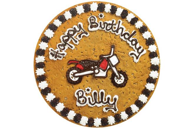 Order Motorcycle Happy Birthday - B1023  food online from Great American Cookies store, Dallas County on bringmethat.com