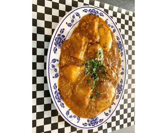 Order Chicken Vindaloo (with rice or Naan)  food online from House of curries store, Berkeley on bringmethat.com