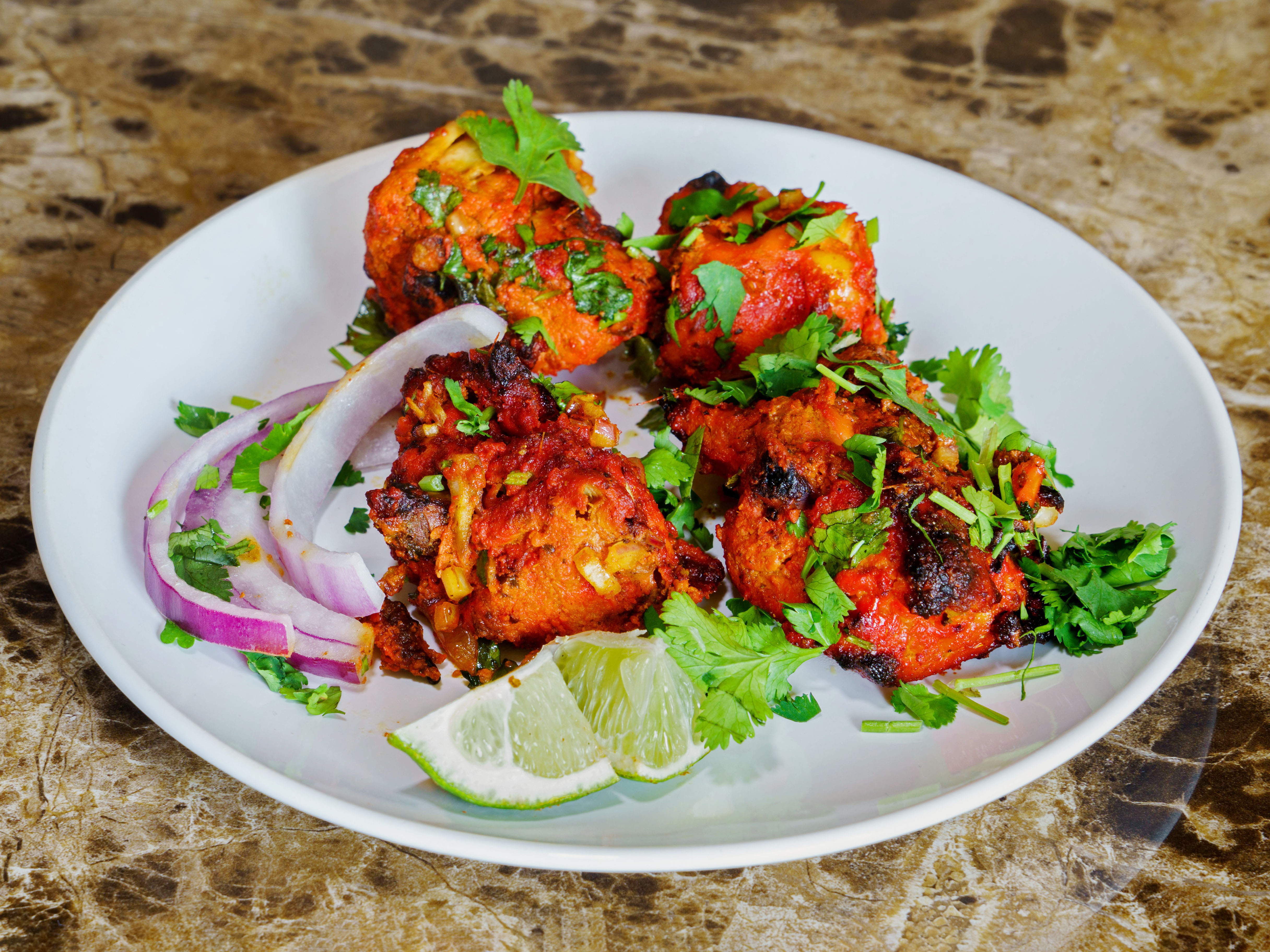 Order Hyderabadi Whole Tandoori Chicken food online from Namasthe Indian Restaurant store, Bellevue on bringmethat.com