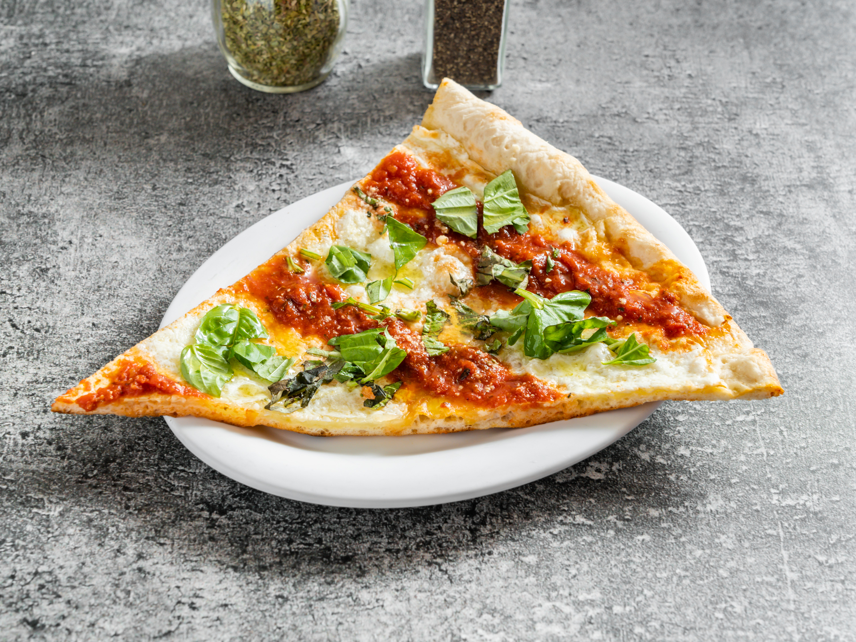 Order Fresh Mozzarella Margherita Pizza Slice food online from Bardolino Pizza store, New York on bringmethat.com