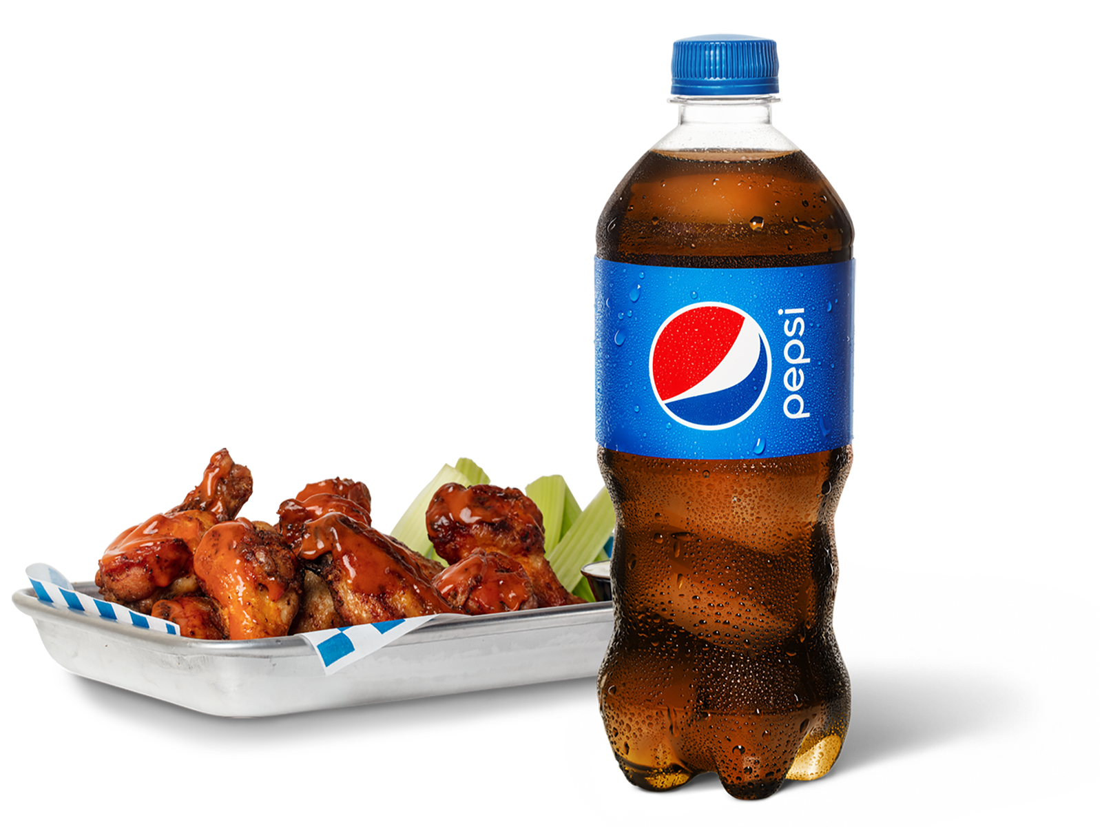 Order Traditional Wings Basket & Pepsi food online from Pep Place store, Yuma on bringmethat.com