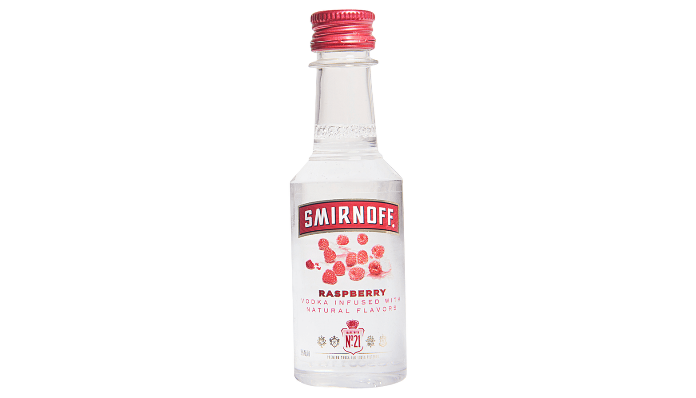 Order Smirnoff Twist of Raspberry Vodka 50mL food online from JR Food Mart store, Camarillo on bringmethat.com