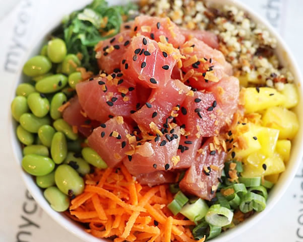 Order Build Your Own Poke Bowl food online from Maui Poke Bowl store, Bear on bringmethat.com