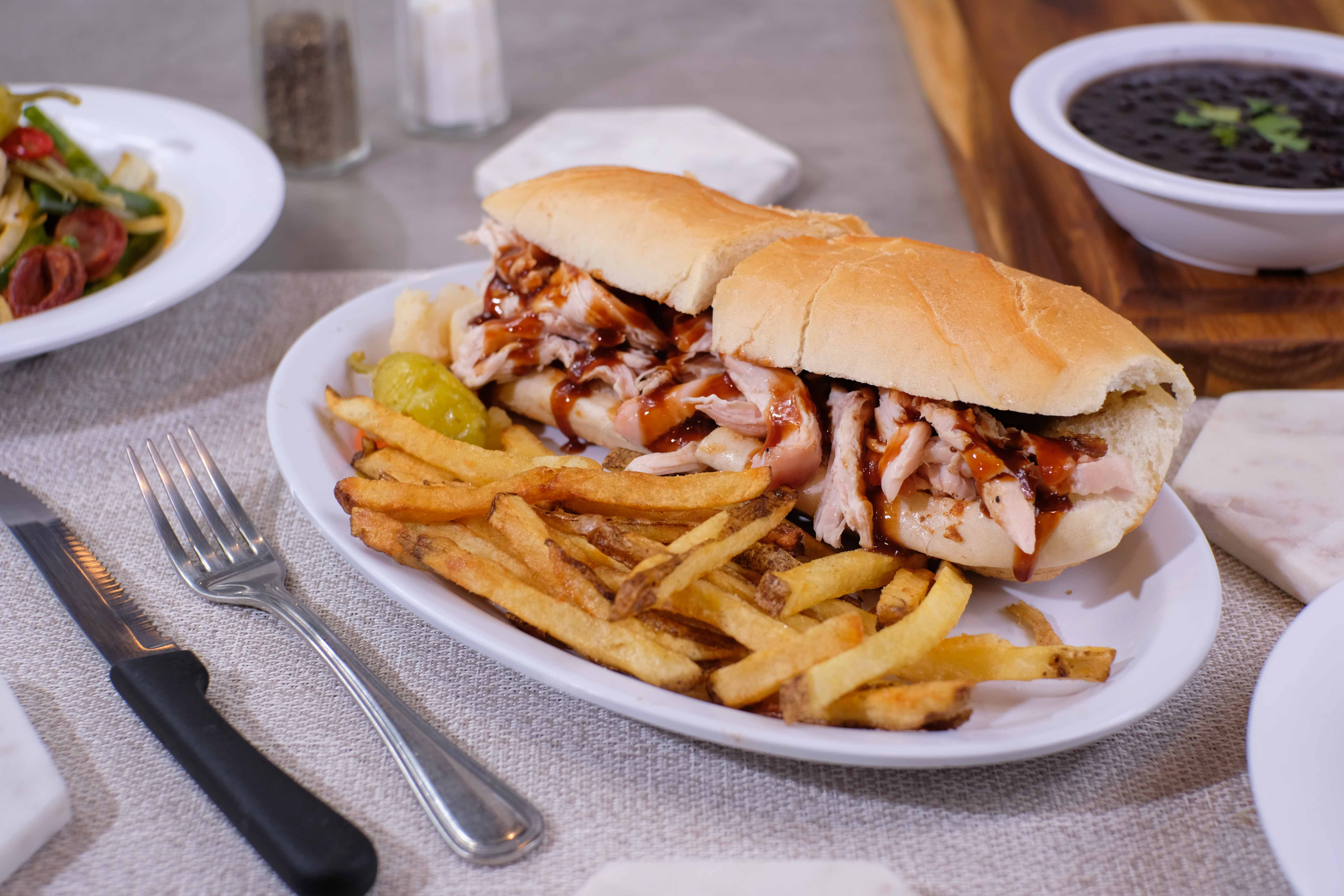 Order Pulled Chicken Sandwich food online from Pork Chop Bbq- store, Middlesex on bringmethat.com
