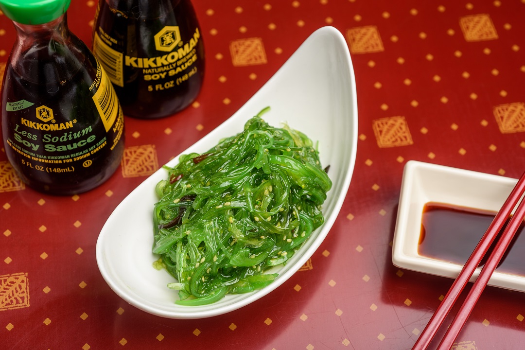 Order S6. Seaweed Salad food online from Ling Sushi store, Topeka on bringmethat.com