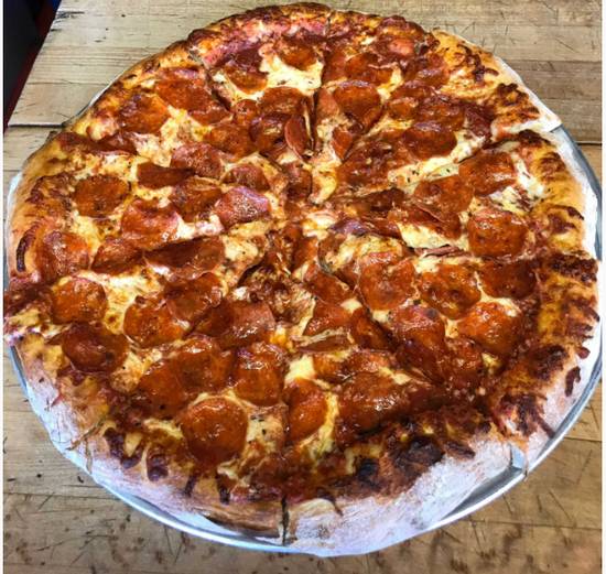 Order Double Pepperoni Pizza food online from Giannis Pizza store, Monterey on bringmethat.com