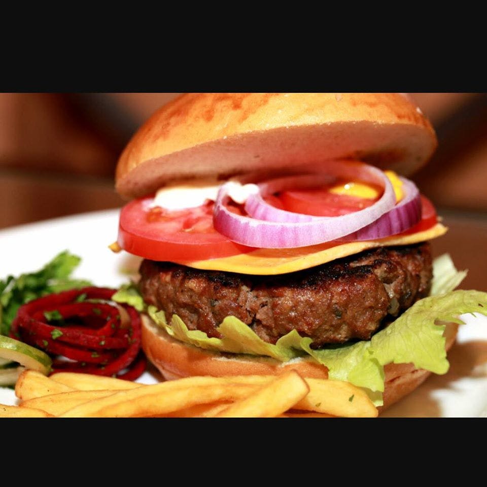Order The Classic Burger - 8 oz. food online from Zesto's Deli Pizzeria store, Plymouth on bringmethat.com